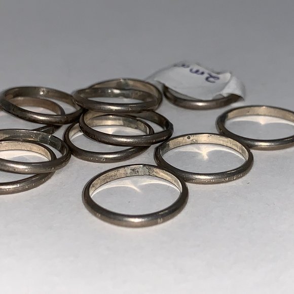 Sterling Silver Plain Band Ring, Size 3 - Picture 2 of 6